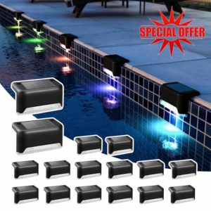 Solpex Solar Deck Lights 16 Pack Waterproof for Outdoor Stairs