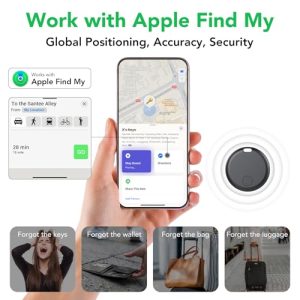 Compatible with Apple Find My APP (iOS Only) Replaceable Battery