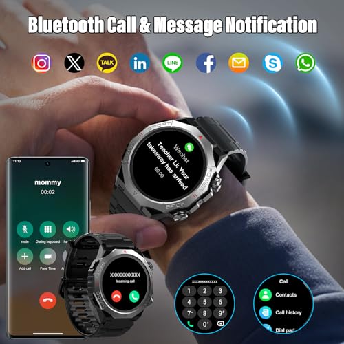 1.39" HD Fitness Watch with Heart Rate/SpO2/Sleep Monitor