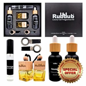 Sovage Inspired Car Air Fresheners | Luxury Car Scent Diffuser Refill Gift Set | Strong
