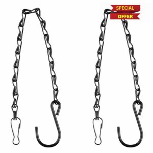 Bojueshaw 2pcs Black Hanging Chains