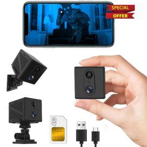 Zingle No WiFi Security Camera with SIM Card FREE SD card 4G LTE Cellular Security 5200mAh Battery