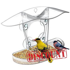 Window Bird Feeders with 4 Strong Suction Cups