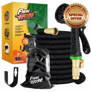 Flexi Hose Expandable Garden Hose - 50FT Heavy Duty Water Hose