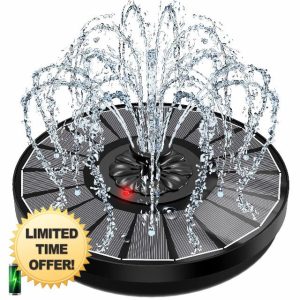 Solar Fountain with LED Indicator