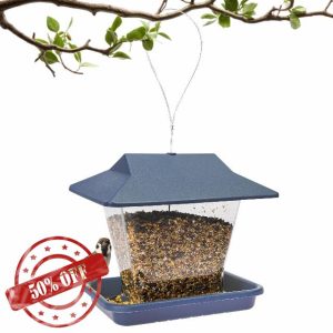 My Garden Bird Feeder Hanging Bird Feeding Station Weather & UV Resistant Seed Feeder