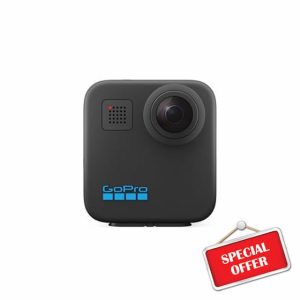 GoPro Max - Traditional Waterproof 360+ Action Camera with Spherical Touch Screen 5.6K30 HD Video 16.6MP 360 Photos 1080P Live Streaming Stabilizatio