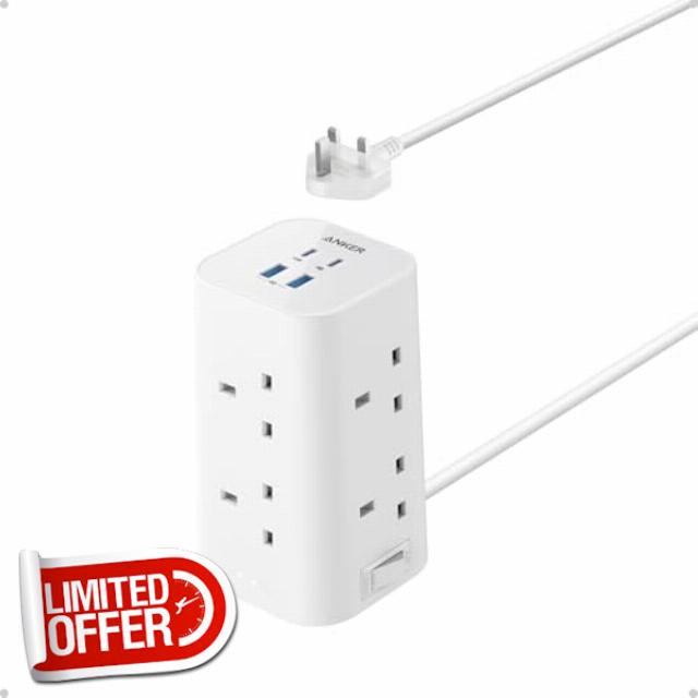 Anker Tower Extension Lead with USB Slots