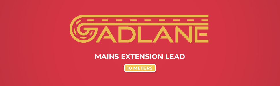 gadlane mains extension lead 10m extension lead caravan cable camping electric hook up 16amp lead