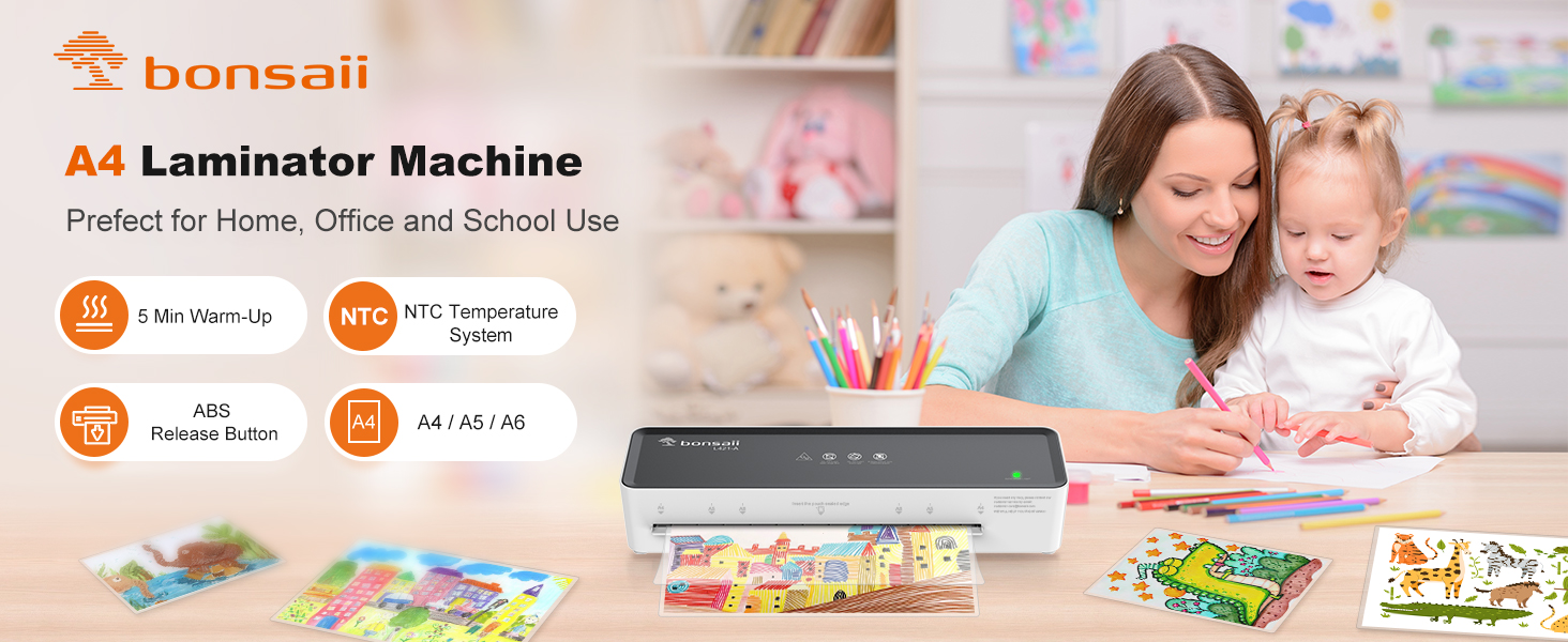 bonsaii laminator A4,home and office,L421-A