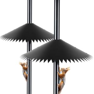 Outdoor Pole Mount Birds House Accessories Guard Proof Wrap Around Anti Squirrel Baffle for Outdoor Shepherd’s Hook