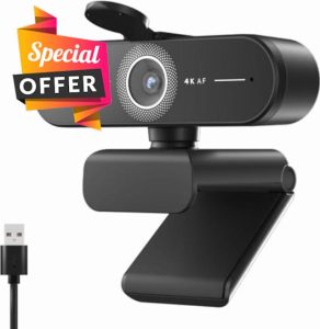 EMEET C60E 4K Webcam for PC - Ultra 4K HD