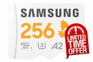 Samsung Memory MB-MD256SA Sonic PRO Plus MicroSD Card for Gaming Console