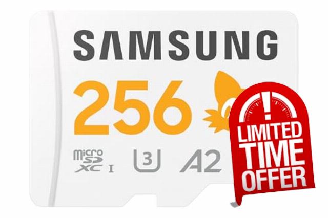 Samsung Memory MB-MD256SA Sonic PRO Plus MicroSD Card for Gaming Console