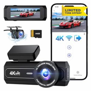 DYNACAM Dash Cam 4K+1080P