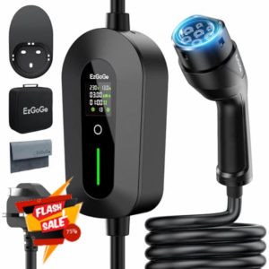 EzGoGo EV Charger Cable Type 2 to 3 Pin Plug 49.21Ft/15M Electric Car Charger 3kW