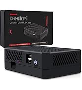 GeeekPi DeskPi Lite NAS Case Kit, Raspberry Pi 4 NAS Case with M.2 SATA SSD Adapter Board,Built i...