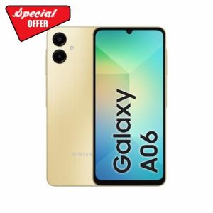 Samsung Galaxy A06 4GB RAM 64GB Storage | 6.7" HD+ Display | 50MP Dual Camera | 5000mAh Battery | Android 14 | Dual SIM | Fast Charging (Gold)