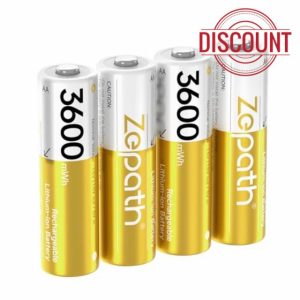 Zepath 4 x AA Li-ion Rechargeable Batteries