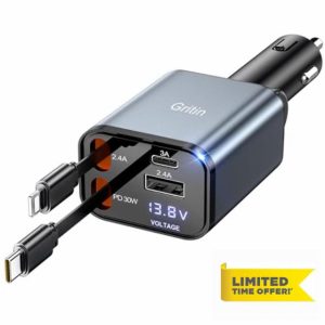Gritin Retractable Car Charger