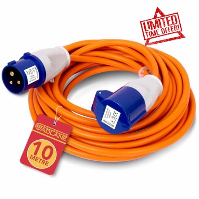 GADLANE 10M Extension Lead - Heavy Duty Caravan Hook Up Cable