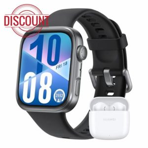 HUAWEI WATCH FIT 4 Aluminum Alloy Black + FreeBuds SE 2 White