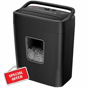 Bonsaii 8-Sheet Cross-Cut Paper Shredder for Home Office