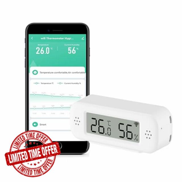 WiFi Thermometer Hygrometer Indoor: Smart Temperature Sensor