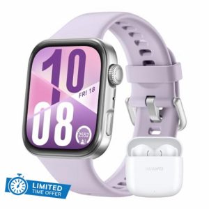 HUAWEI WATCH FIT 4 Aluminum Alloy Purple + FreeBuds SE 2 White