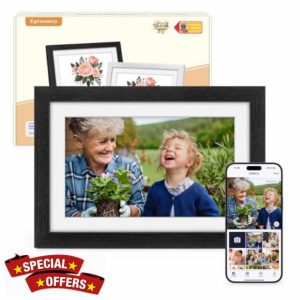 Digital Photo Frame Oak Wood: Eptusmey 32GB Memory 1280x800 HD Touch Screen Digital Picture Frame Wifi Wall Mountable Auto-Rotate Share Instantly via Uhale