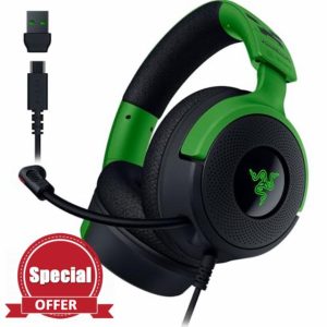 Razer Kraken V4 X Minecraft Edition - Wired USB PC Gaming Headset (TriForce 40mm Drivers
