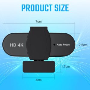 4K HD Web Camera with Privacy Cover
