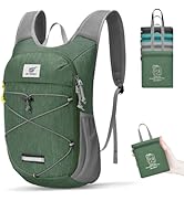SKYSPER Foldable Hiking Backpack - 10L Small Lightweight Daypack Breathable Travel Backpacks for ...