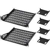 GeeekPi 10 inch 2U Rack Mount for Raspberry Pi 5/4B, with 4PCS PCIe to M.2 NVMe SSD Adapters, Hol...