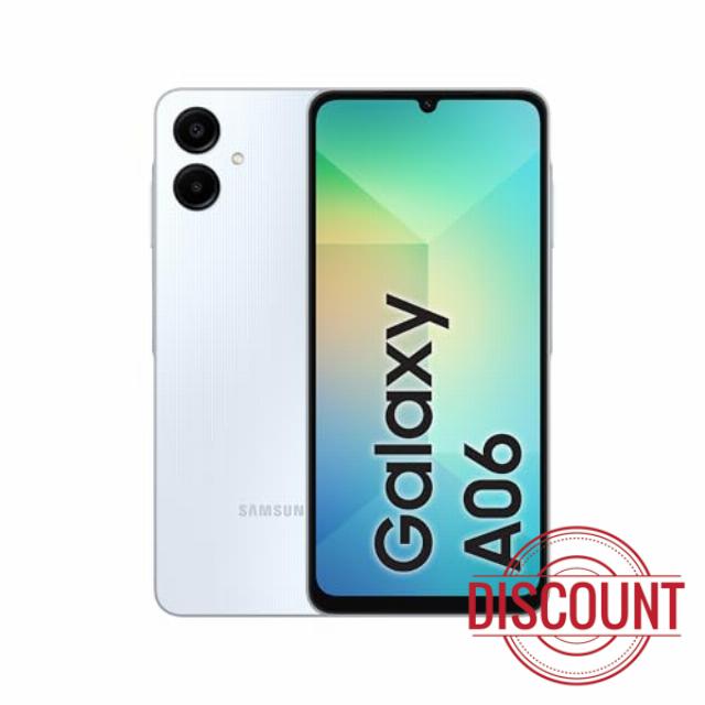 Samsung Galaxy A06 4GB RAM 64GB Storage | 6.7" HD+ Display | 50MP Dual Camera | 5000mAh Battery | Android 14 | Dual SIM | Fast Charging (Light Blue)