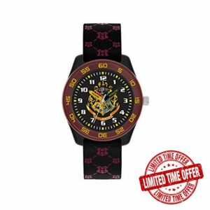 Harry Potter Kids Black Rubber Strap Time Teacher Watch HP9050