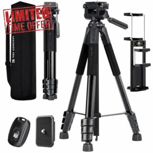 K&F Concept Compact 68'' Lightweight Tripod for DSLR Camera