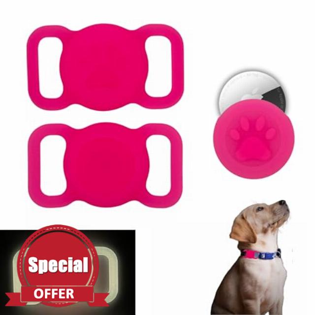 Airtag Dog Collar Holder - Waterproof Dog Airtag Holder Protective Case for Dog Airtag Collar