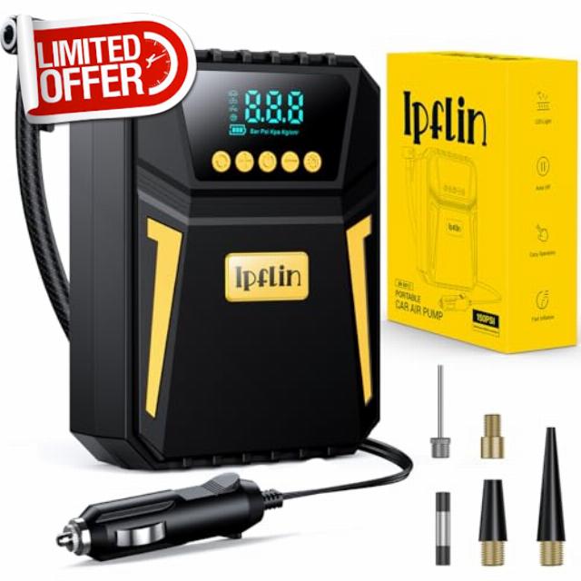 Tyre Inflator Air Compressor - Digital Car Tyre Pump 12V DC
