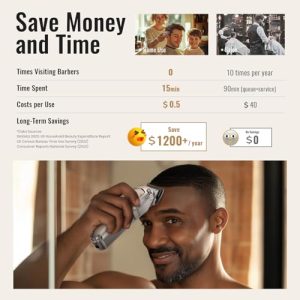 IPX7 Waterproof Cordless Hair Clippers