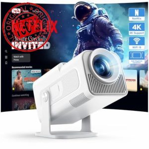 WOLFANG 4K Mini Projector【Built-in Apps/Official Netflix】