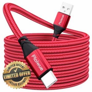 USB C charger cable 3M Type C charger fast charging 3A lead nylon braided suitable for Samsung Galaxy S22 S21 S20 S10 S8 A12 A20e A21s A40 A51 A70