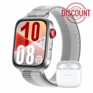 HUAWEI WATCH FIT 4 Aluminum Alloy Silver + FreeBuds SE 2 White