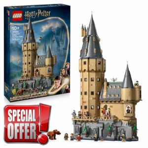 LEGO Harry Potter Hogwarts Castle: The Main Tower - Interactive Castle Toy with Modular Flying Key & Wizard Chess Rooms
