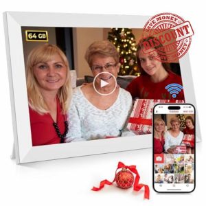 FRAMEO Built-in 64GB Wifi Digital Photo Frame 10.1 Inch