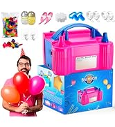 UK SELLER - Heavy Duty Electric Balloon Pump - Portable Air Blower Dual Nozzle Balloon Inflator B...
