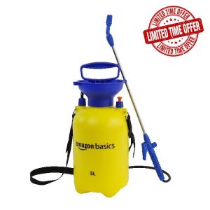 Amazon Basics Pressure Sprayer with Lockable Trigger Mechanism - 5 litres