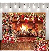 Christmas Photography Backdrop Snowman Santa Claus Gifts Christmas Background Eve Holiday Party D...