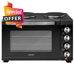 Daewoo 1500W 32L Capacity Electric Oven with 1000W and 600W Hot Plates