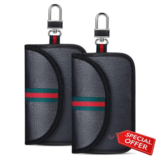 WENJION 2 Pack Car Key Signal Blocker Pouch